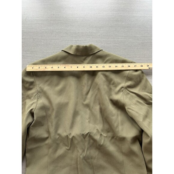 Vintage J. Crew 100% Wool Schoolboy Blazer Green 4 - Picture 7 of 8
